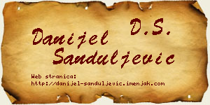 Danijel Sanduljević vizit kartica